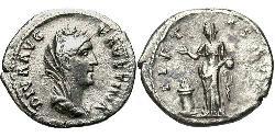 1 Денарій Римська імперія (27BC-395) Срібло Фаустіна Старша(105-141)