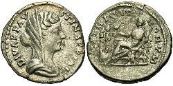 1 Денарій Римська імперія (27BC-395) Срібло Фаустина II (130-175)