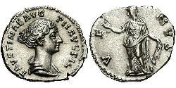 1 Денарій Римська імперія (27BC-395) Срібло Фаустина II (130-175)