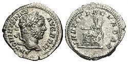 1 Денарій Римська імперія (27BC-395) Срібло Каракалла (188-217)