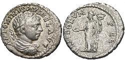 1 Денарій Римська імперія (27BC-395) Срібло Геліогабал (203-222)