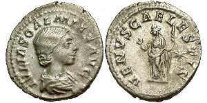 1 Денарій Римська імперія (27BC-395) Срібло Julia Soaemias (180-222)