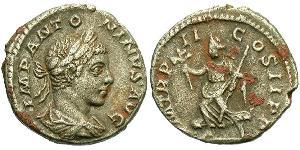 1 Денарій Римська імперія (27BC-395) Срібло Геліогабал (203-222)
