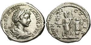 1 Денарій Римська імперія (27BC-395) Срібло Каракалла (188-217)