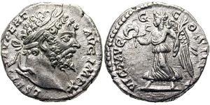 1 Денарій Римська імперія (27BC-395) Срібло Септимій Север (145- 211)