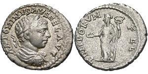 1 Денарій Римська імперія (27BC-395) Срібло Геліогабал (203-222)