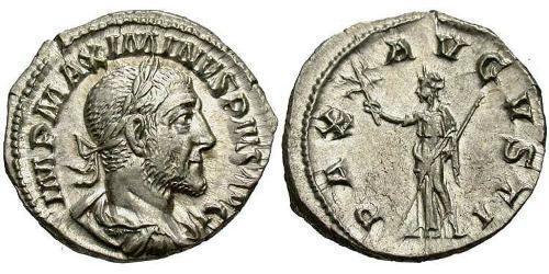 1 Денарій Римська імперія (27BC-395) Срібло Максимін I (173-238)