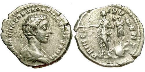 1 Денарій Римська імперія (27BC-395) Срібло Коммод (161-192)