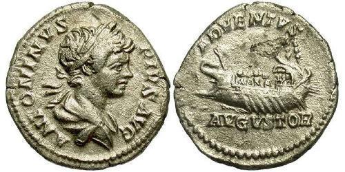 1 Денарій Римська імперія (27BC-395) Срібло Каракалла (188-217)