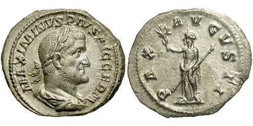 1 Денарій Римська імперія (27BC-395) Срібло Максимін I (173-238)