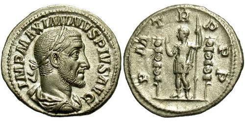 1 Денарій Римська імперія (27BC-395) Срібло Максимін I (173-238)