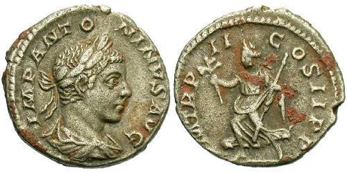 1 Денарій Римська імперія (27BC-395) Срібло Геліогабал (203-222)