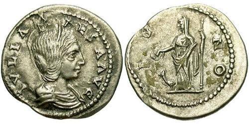 1 Денарій Римська імперія (27BC-395) Срібло Julia Maesa (165-224)