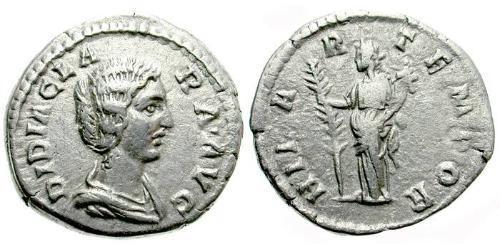 1 Денарій Римська імперія (27BC-395) Срібло Didia Clara (153-193)
