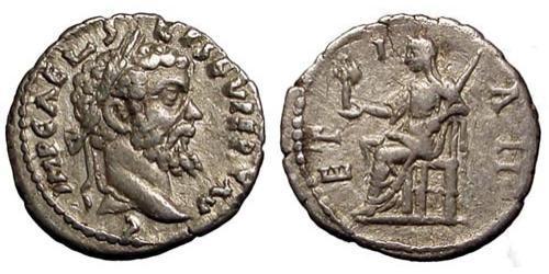 1 Денарій Римська імперія (27BC-395) Срібло Септимій Север (145- 211)
