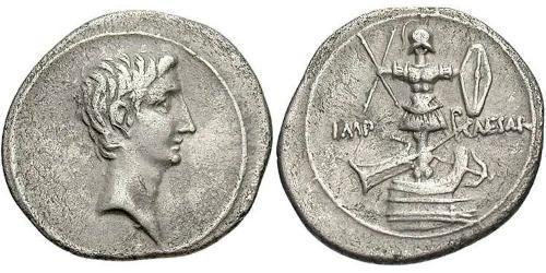 1 Денарій Римська імперія (27BC-395) Срібло Октавіан Август (63BC- 14) 
