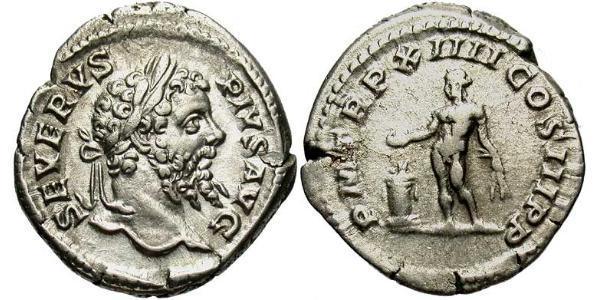 1 Денарій Римська імперія (27BC-395) Срібло Септимій Север (145- 211)
