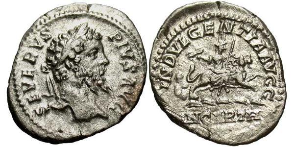 1 Денарій Римська імперія (27BC-395) Срібло Септимій Север (145- 211)
