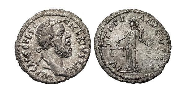 1 Денарій Римська імперія (27BC-395) Срібло Песценій Нігер (135-194)