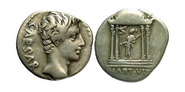 1 Денарій Римська імперія (27BC-395) Срібло Октавіан Август (63BC- 14) 