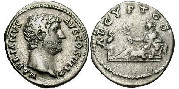 1 Денарій Римська імперія (27BC-395) Срібло Адріан (76 - 138) 