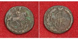 1 Деньга Российская империя (1720-1917) Медь Екатерина II (1729-1796)