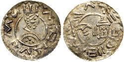 1 Динар Богемия Серебро Wratislaus II of Bohemia (?-1092)
