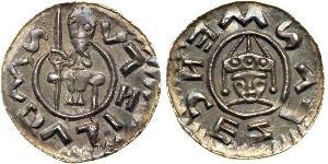1 Динар Богемия Серебро Wratislaus II of Bohemia (?-1092)