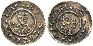 1 Динар Богемия Серебро Bretislaus I, Duke of Bohemia (1005-1055)