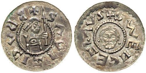 1 Динар Богемия Серебро Bretislaus II, Duke of Bohemia (1060-1100)