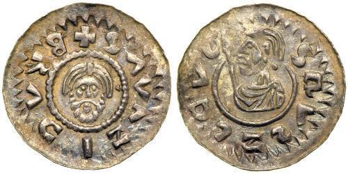 1 Динар Богемия Серебро Bretislaus II, Duke of Bohemia (1060-1100)