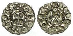 1 Динар Королевство Франция (843-1791) Серебро Конрад I Тихий (925-993)