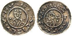 1 Динар Богемія Срібло Bretislaus I, Duke of Bohemia (1005-1055)