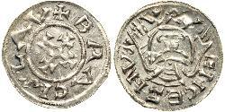 1 Динар Богемія Срібло Bretislaus I, Duke of Bohemia (1005-1055)