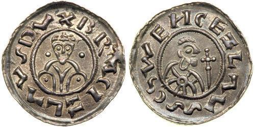 1 Динар Богемія Срібло Bretislaus I, Duke of Bohemia (1005-1055)
