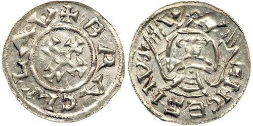 1 Динар Богемія Срібло Bretislaus I, Duke of Bohemia (1005-1055)