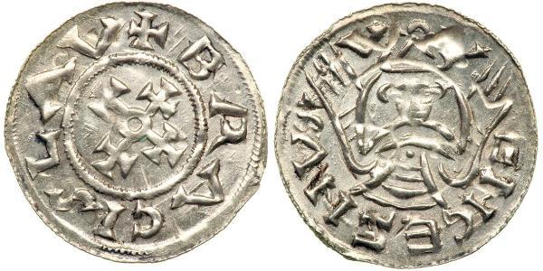 1 Динар Богемія Срібло Bretislaus I, Duke of Bohemia (1005-1055)