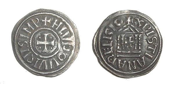 1 Динар Франкська держава (481-843) Срібло Людовик I Благочестивый (778-840)