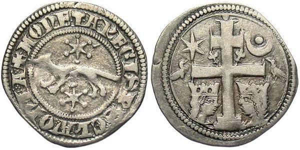 1 Динар Хорватія Срібло Бела IV (1206 - 1270)(1206 - 1270)