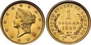 1 Долар США (1776 - ) Золото 