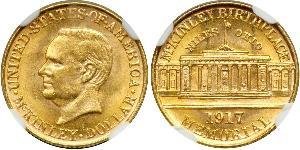 1 Долар США (1776 - ) Золото William McKinley, Jr. (1843 - 1901)