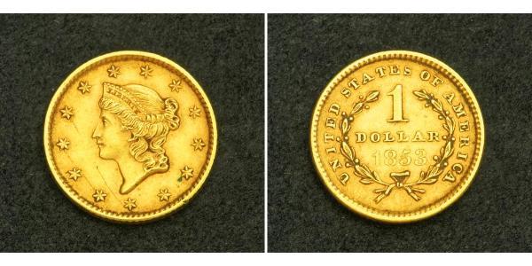 1 Долар США (1776 - ) Золото 