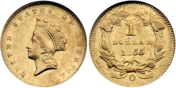 1 Долар США (1776 - ) Золото 