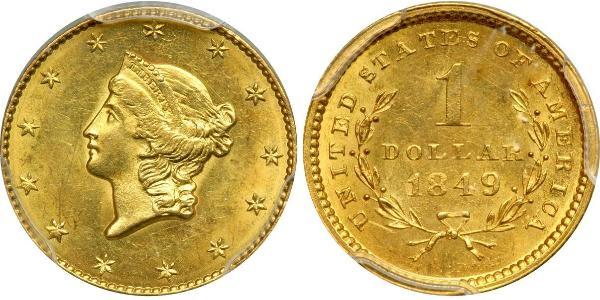 1 Долар США (1776 - ) Золото 