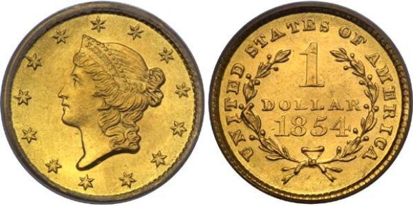 1 Долар США (1776 - ) Золото 