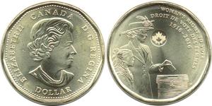 1 Долар Канада Латунь Єлизавета II (1926-2022)