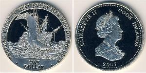 1 Долар Острова Кука Нікель/Мідь Єлизавета II (1926-2022)