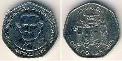 1 Долар Ямайка (1962 - ) Нікель/Мідь 