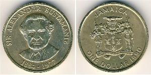 1 Долар Ямайка (1962 - ) Нікель/Мідь 