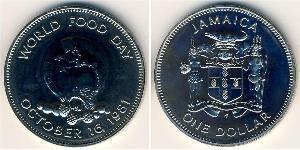 1 Долар Ямайка (1962 - ) Нікель/Мідь 
